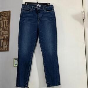 PAIGE Dark Blue Ankle Jeans
